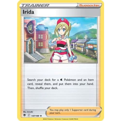 Irida (147/189) Holo Rare Reverse Holofoil - Single