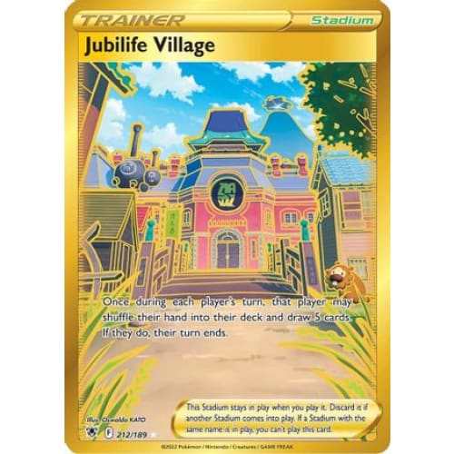 Jubilife Village (212/189) Secret Rare Holofoil - Single