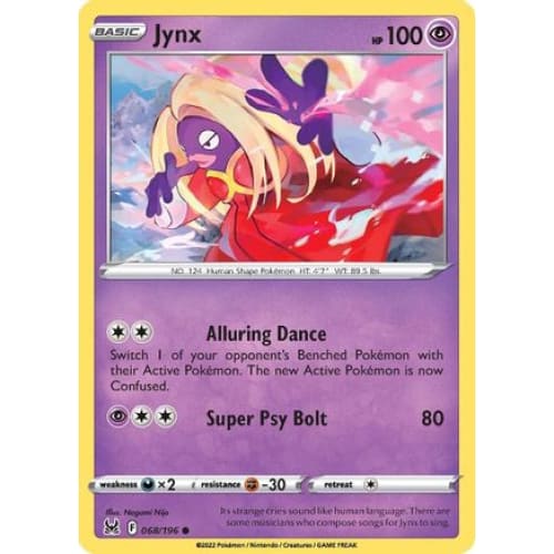 Jynx (068/196) Common Reverse Holofoil - Single