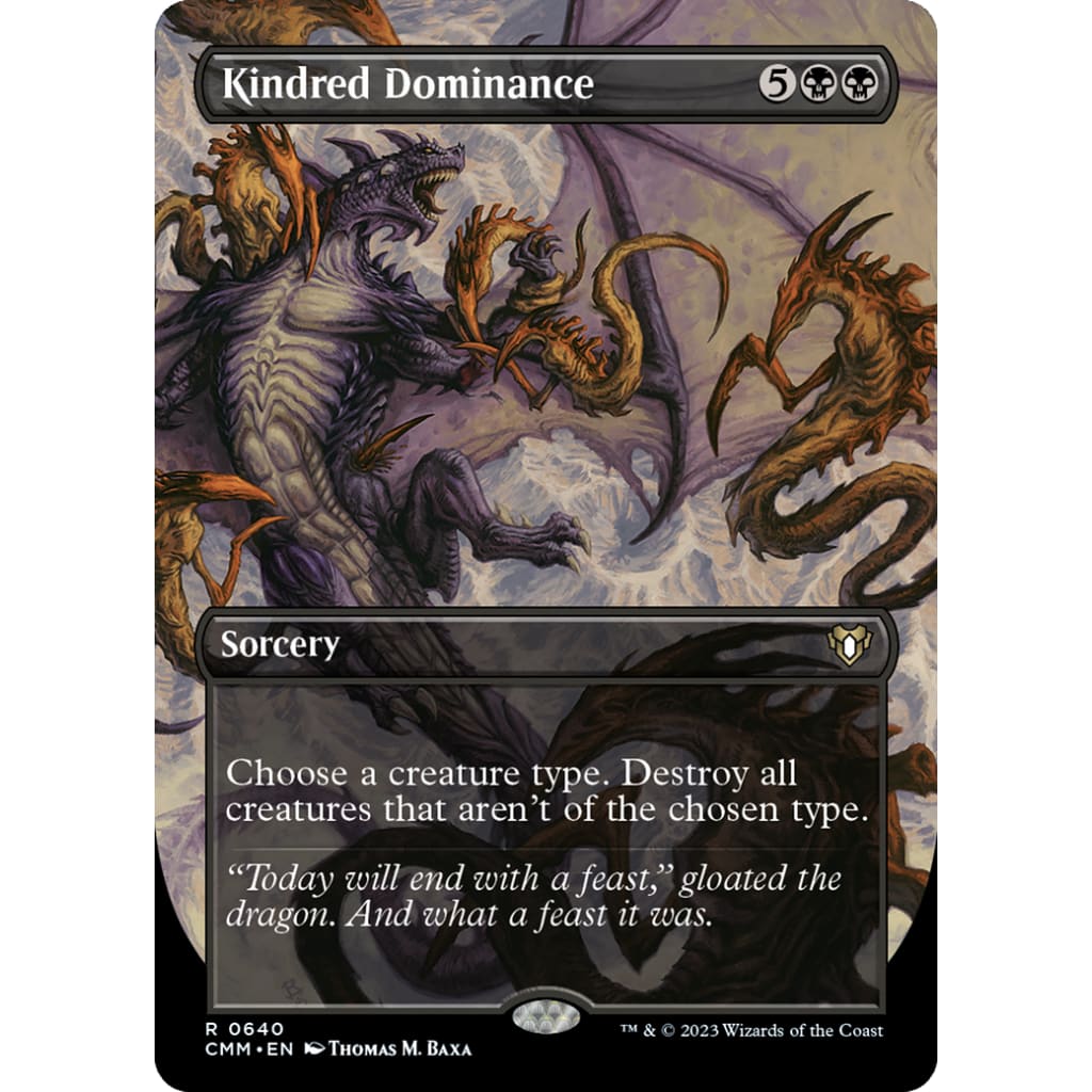 Kindred Dominance (CMM-640) (Borderless) Foil - Single