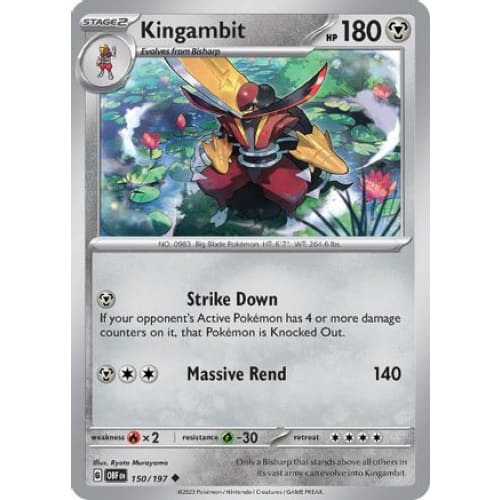 Kingambit (150/197) Uncommon Reverse Holofoil - Single