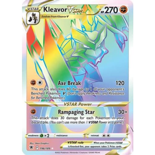 Kleavor VSTAR (196/189) Holo Rare Holofoil - Single