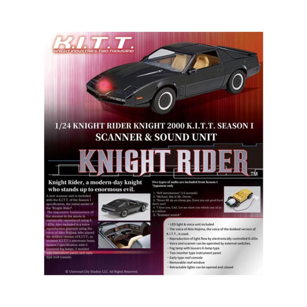 Knight Rider Knight 2000 K.i.t.t. (season 1) Scanner & – Hobbiesville