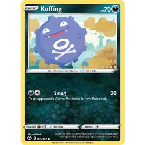 Koffing (075) Common Reverse Holofoil - Single