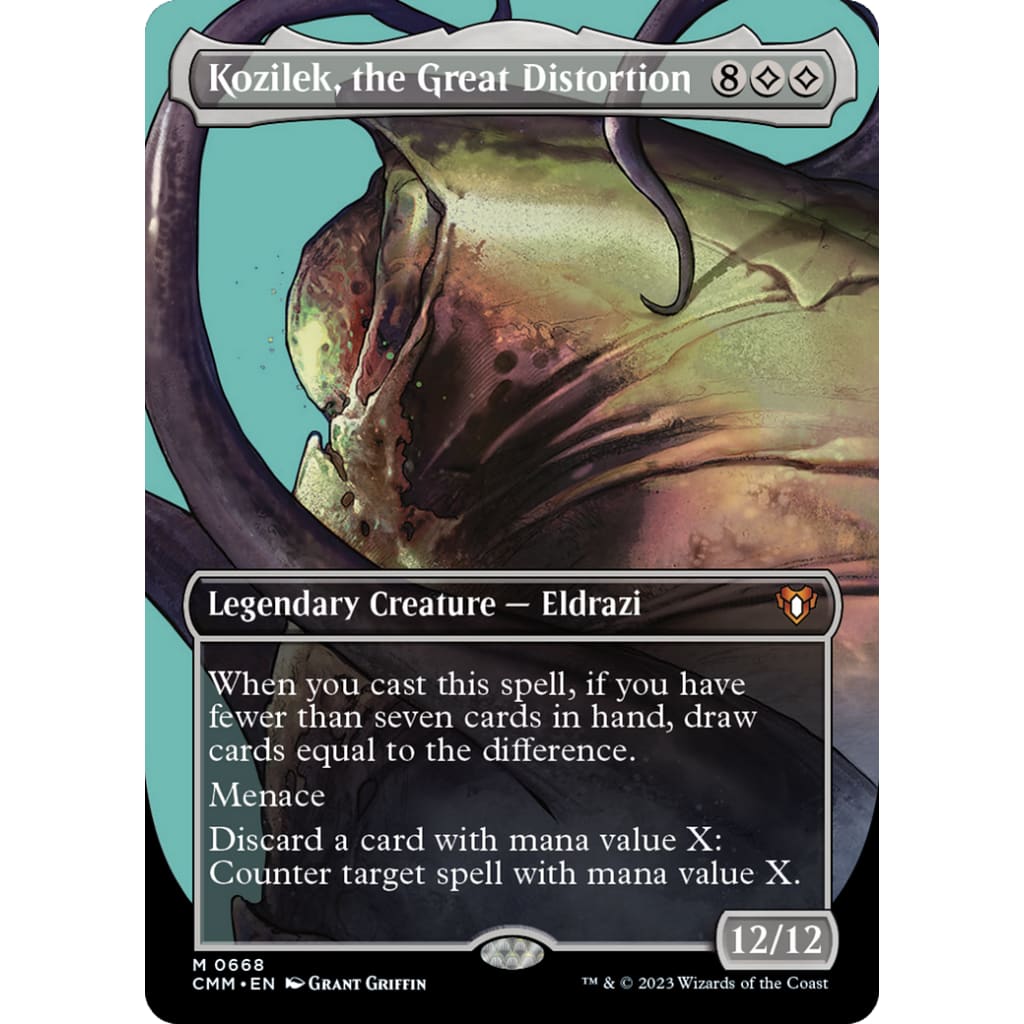 Kozilek the Great Distortion (CMM-668) (Borderless) Foil