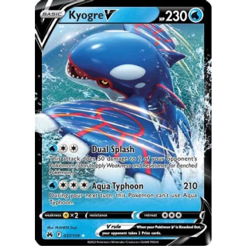 Kyogre V (037) Ultra Rare Holofoil - Single