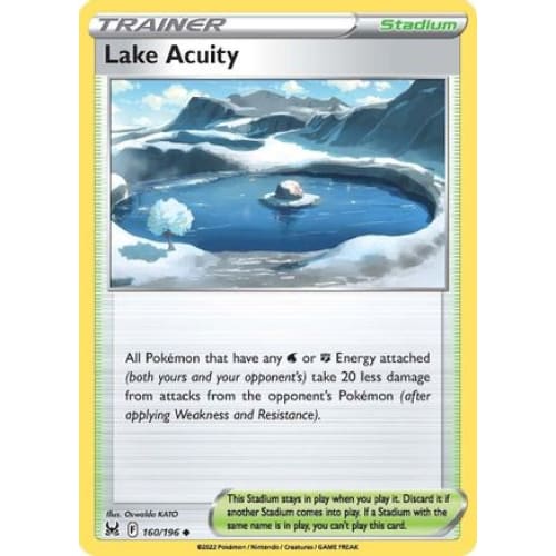 Lake Acuity (160/196) Uncommon Reverse Holofoil - Single