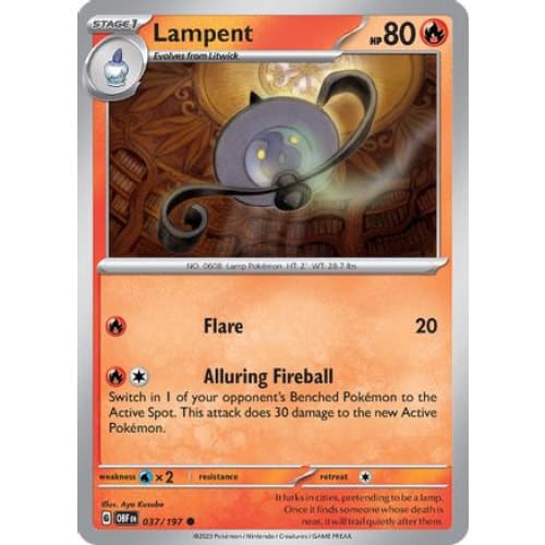 Lampent (037/197) Common Reverse Holofoil - Single
