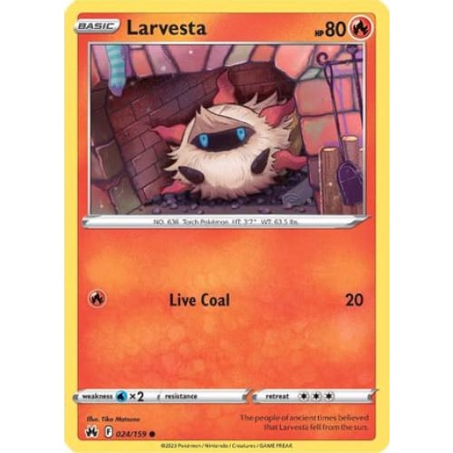 Larvesta (024) Common Reverse Holofoil - Single