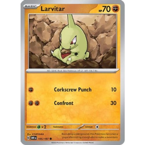 Larvitar (105) Common Reverse Holofoil - Single