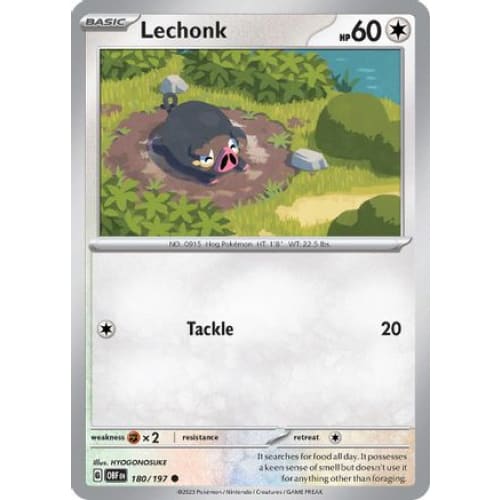 Lechonk (180) Common Reverse Holofoil - Single