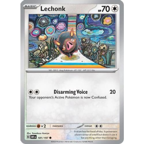 Lechonk (181) Common Reverse Holofoil - Single