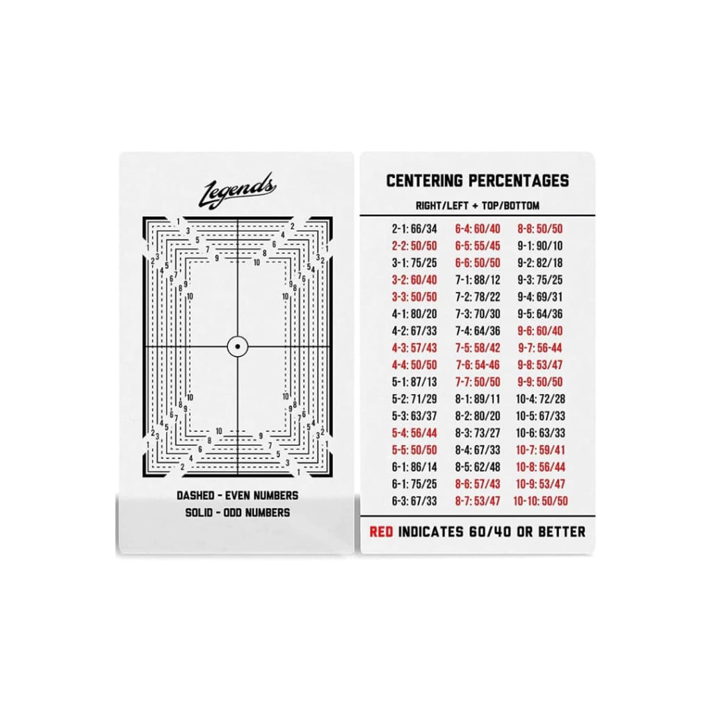 Legends Card Grading Centering Tool