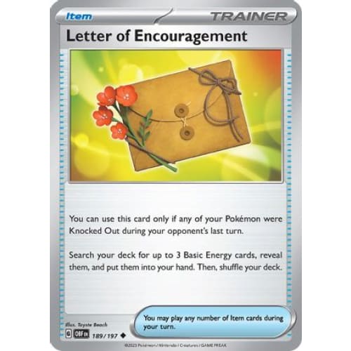 Letter of Encuragement (189) Uncommon - Single
