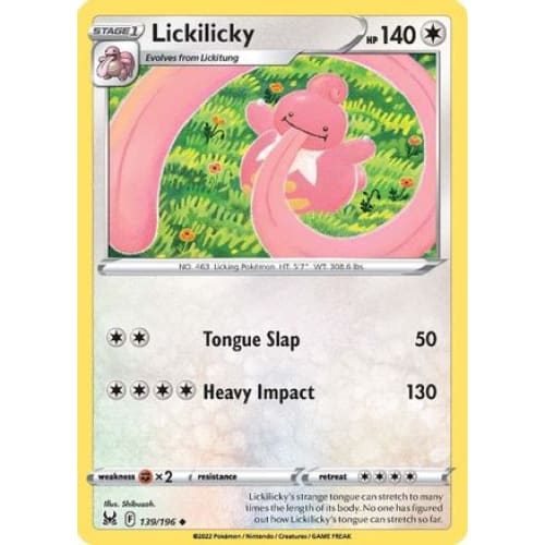 Lickilicky (139/196) Uncommon - Single