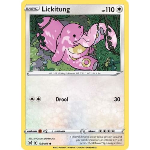 Lickitung (138/196) Common Reverse Holofoil - Single