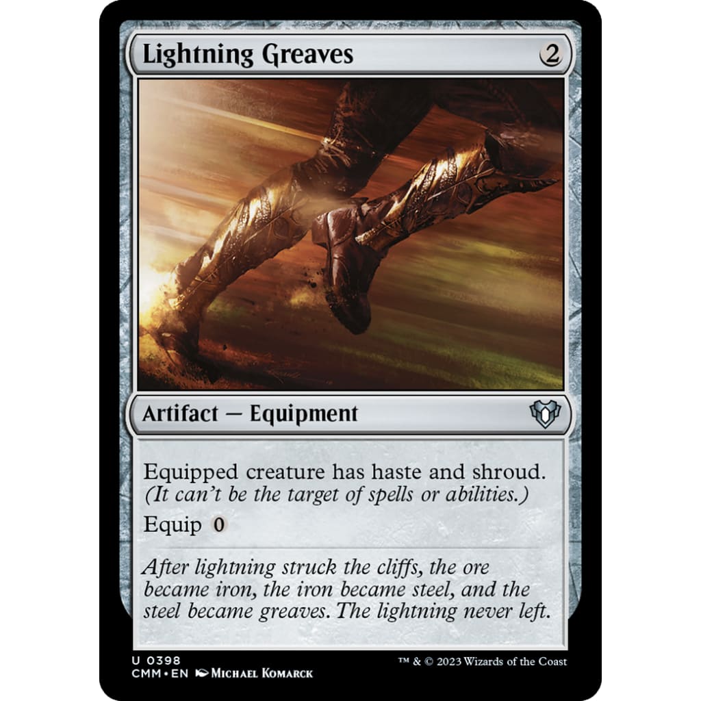Lightning Greaves (CMM-398) Foil - Single