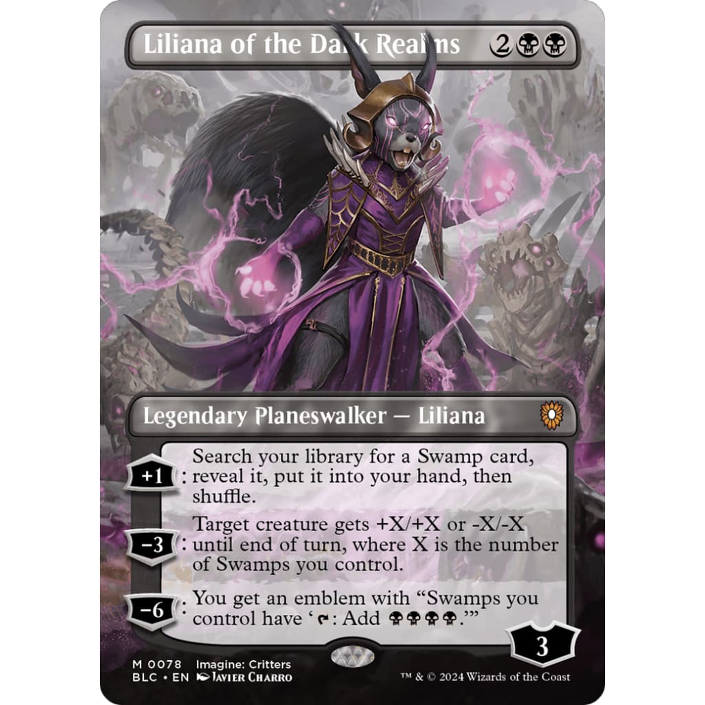 Liliana of the Dark Realms (BLC-078) (Borderless) - Single