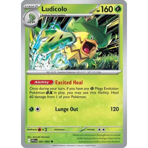 Ludicolo - 007/094 (7) Uncommon - Single