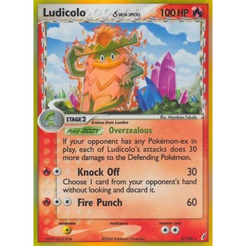 Ludicolo δ (006/100) Holo Rare Holofoil - Single