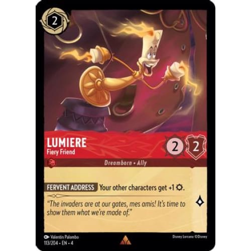 Lumiere - Fiery Friend (113/204) - Ursulas Return Cold Foil