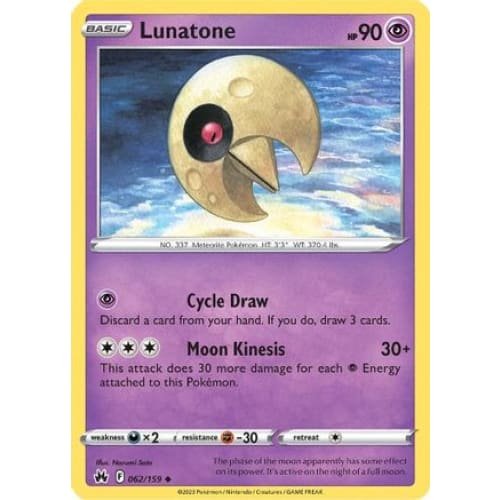 Lunatone (062) Uncommon - Single