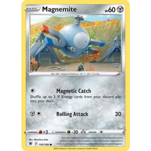 Magnemite (105/189) Common Reverse Holofoil - Single
