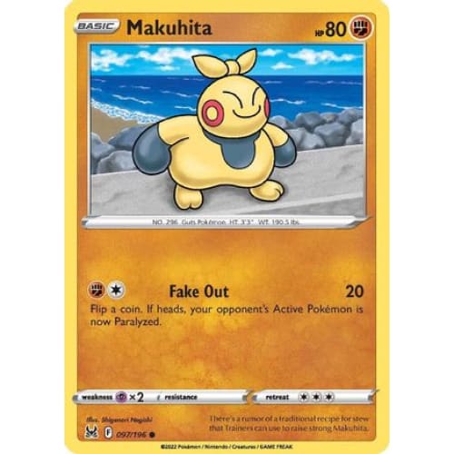 Makuhita (097/196) Common Reverse Holofoil - Single