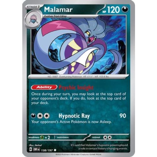 Malamar (138) Uncommon Reverse Holofoil - Single