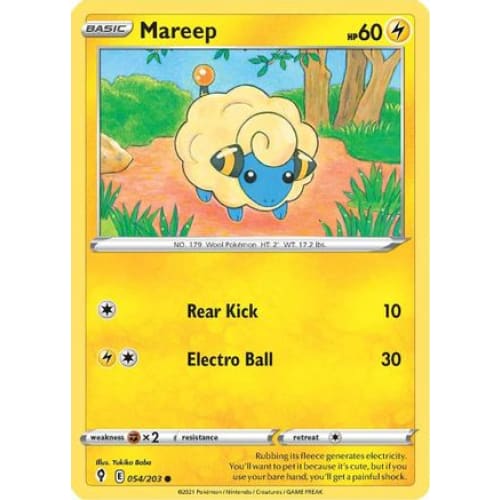 Mareep (054/203) Common Reverse Holofoil - Single