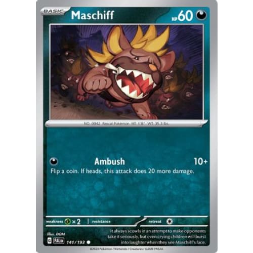 Maschiff (141) Common Reverse Holofoil - Single