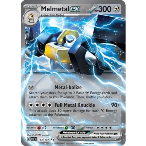 Melmetal ex (153/197) Double Rare Holofoil - Single