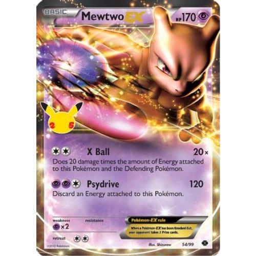 Mewtwo-EX (054/025) Rare Holofoil - Single