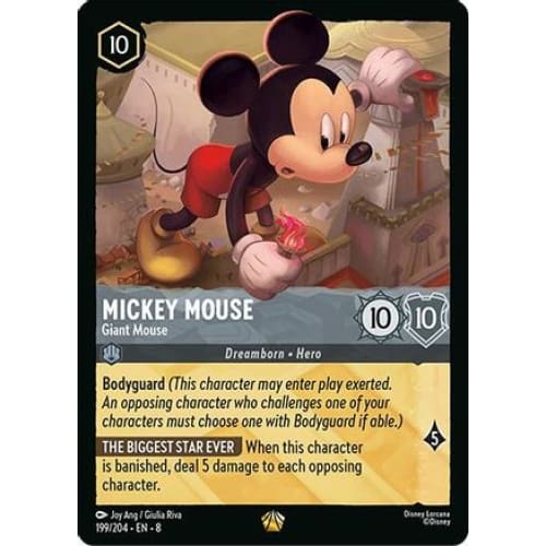 Mickey Mouse - Giant (199/204) - Reign of Jafar - Single