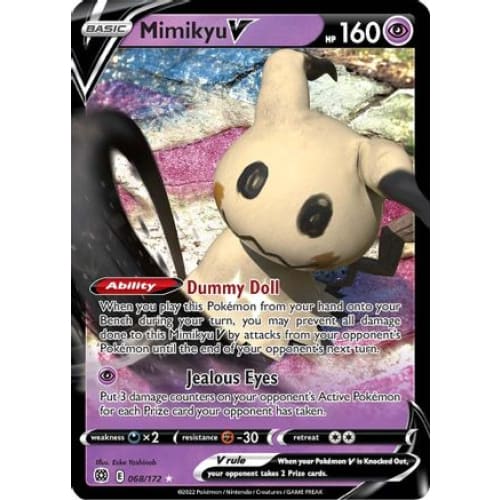 Mimikyu V (068/172) Holo Rare Holofoil - Single