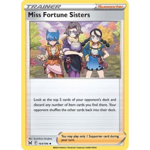 Miss Fortune Sisters (164/196) Uncommon Reverse Holofoil