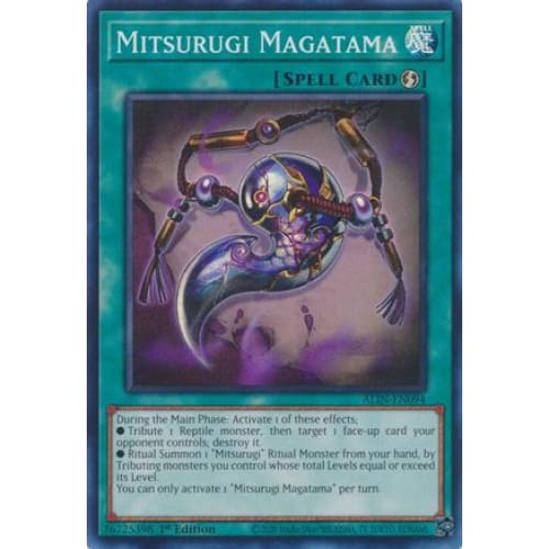 Mitsurugi Magatama - ALIN-EN094 Super Rare 1st Edition