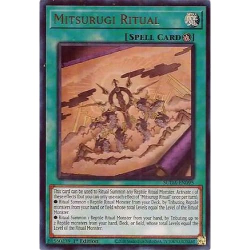 Mitsurugi Ritual - SUDA-EN095 Ultra Rare 1st Edition