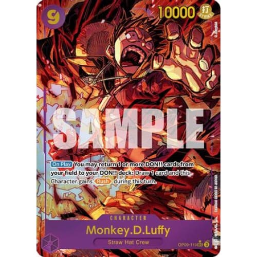 Monkey.D.Luffy (119) (Alternate Art) OP09-119 SEC Emperors