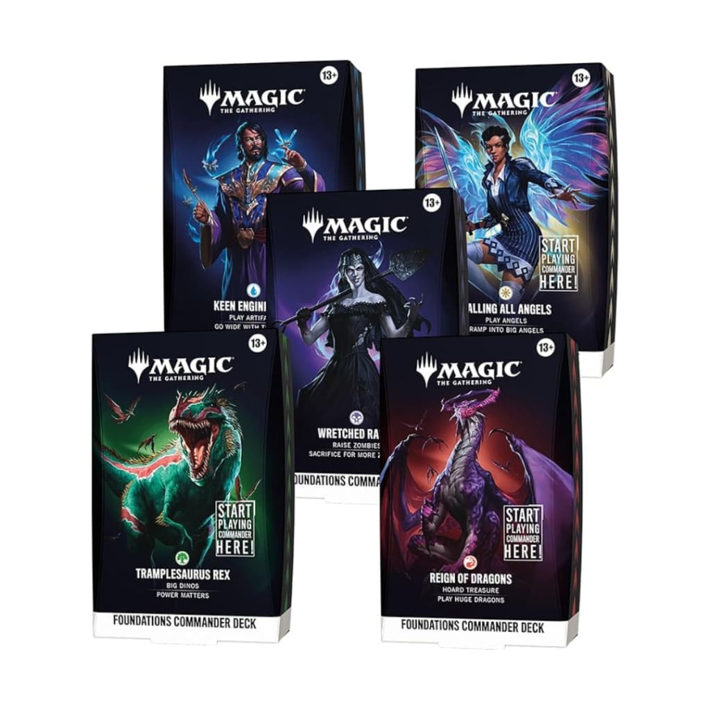 MTG Magic: The Gathering Foundations Commander Deck Bundle