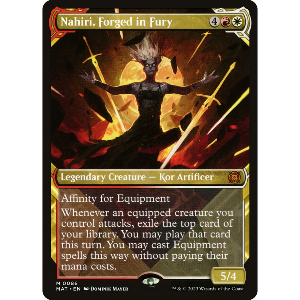 Nahiri Forged in Fury (MAT-086): (Showcase) Foil - Single