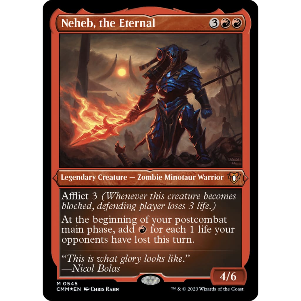Neheb the Eternal (CMM-545) Etched Foil - Single