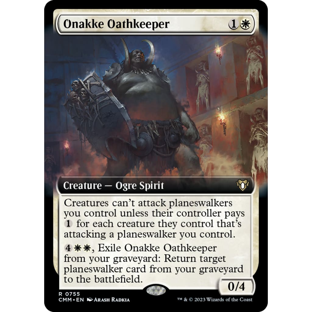 Onakke Oathkeeper (CMM-755): (Extended Art) Foil - Single