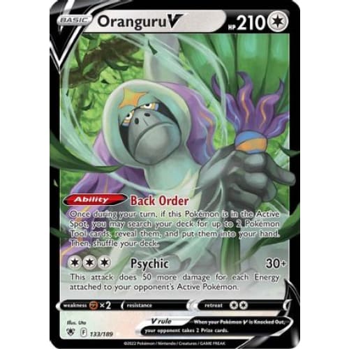 Oranguru V (133/189) Holo Rare Holofoil - Single