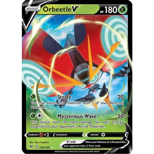 Orbeetle V (020/185) Holo Rare Holofoil - Single