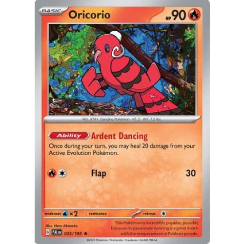 Oricorio (33) Rare Classic Reverse Holofoil - Single