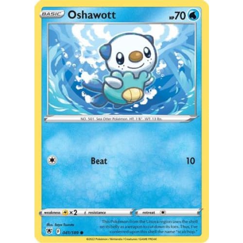 Oshawott (041/189) Common Reverse Holofoil - Single
