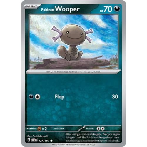 Paldean Wooper (127) Common Reverse Holofoil - Single