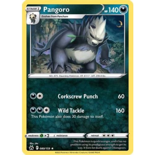 Pangoro (080) Rare Classic Reverse Holofoil - Single