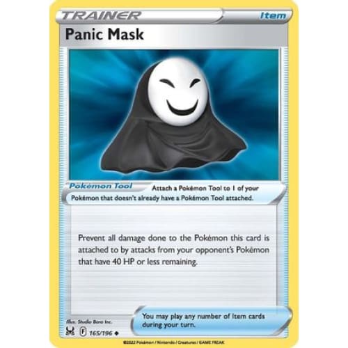 Panic Mask (165/196) Uncommon Reverse Holofoil - Single